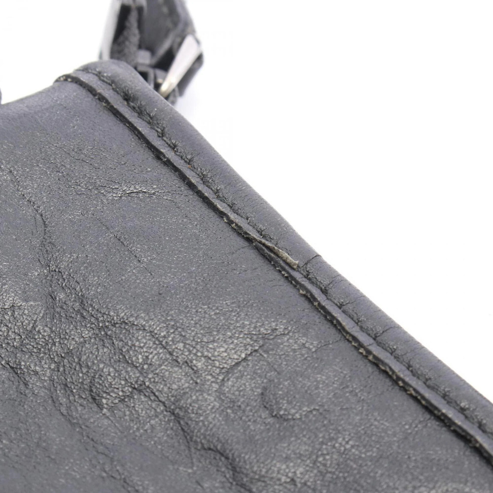 GUCCI Black Leather Horsebit Shoulder Bag - Picture 10 of 11